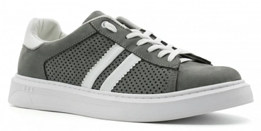 Обувь ортопедическая сложная без утепленной подкладки кроссовки мужск. цв. серый 97301-Н-004 фото 1