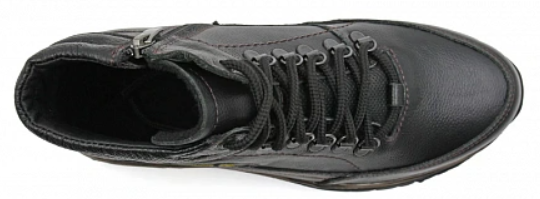 Ботинки ортопедические мужские демисезонные Ортомода 92469-Х-101 черные кожаные фото 6
