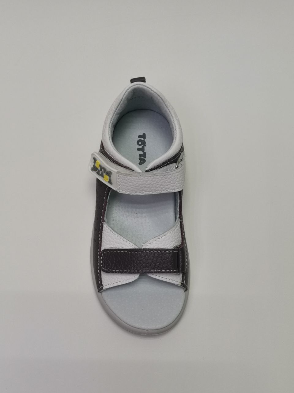 Босоножки  детские с открытым носом, серо-сиреневый/белый 0231/1-КП-710,709 фото 5