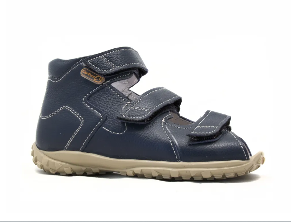 Сандалии  с открытым носом Б4-124-224-000-1 цвет т.синий фото 4