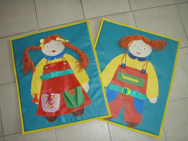 Коврик дидактический "Ванины застежки" 80*50 фото 1