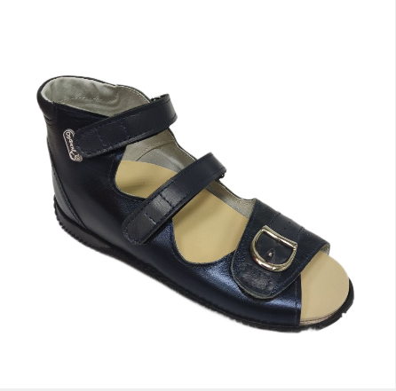 Сандалии ортопедические детские с открытым носом Орфея Б4-162-231-215-1 кожаные с регулируемой фикса фото 5