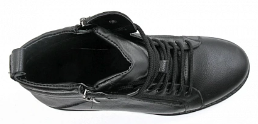 Ботинки ортопедические мужские демисезонные Ортомода 92453-Х-101 черные кожаные фото 5