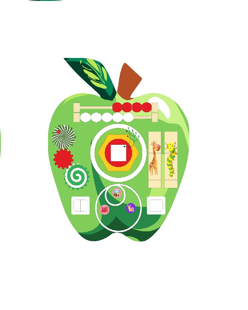 Бизибор Яблоко, серия Фрукты фото 1