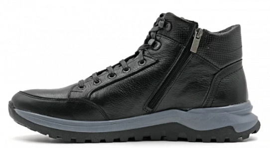 Кроссовки ортопедические мужские зимние Ортомода 92527-Х-201 черные кожаные с мехом фото 4